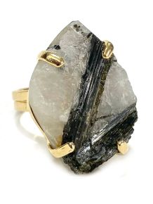 Anel - Quartzo Turmalinado - Aro 15 - ID:2732