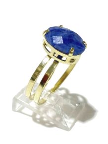 Anel - Sodalita Facetada - Regulável 19 a 30 - ID:942