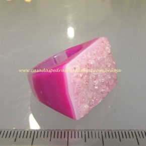 Anelão - Drusa Cristal - Aro 19 - ID:2254