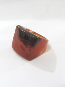 Anelão - Ágata Marrom - Aro 15 - ID:2246