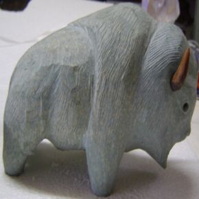 Escultura - Bizonte em Dolomita - ID:423