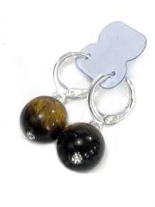 Brinco - Olho de Tigre - Esfera - ID:3670