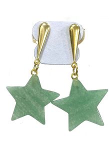 Brinco - Quartzo Verde - Estrela - ID:2010