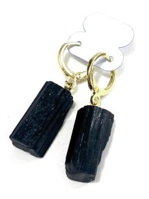 Brinco - Turmalina Negra - Bruta - ID:4925