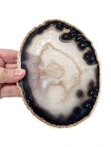 Chapa - Agata - Borda Banhada - 17.5 cm - ID:4850