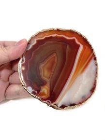 Chapa - Agata - Borda Banhada - 10.7cm - ID:13
