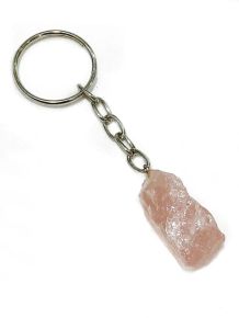 Chaveiro - Quartzo Rosa - Bruto - ID:2121