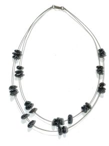 Colar - Hematita - Aço - ID:245