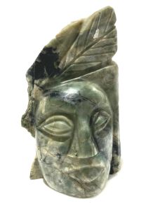 Face Índio - Biotita e Esmeralda - ID:2644