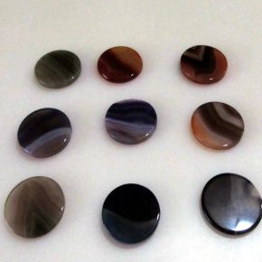 Lapidado - Ágata - Moedas - ID:2474