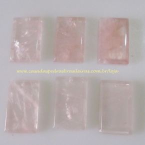 Lapidado - Quartzo Rosa - Pastilhas - ID:2477