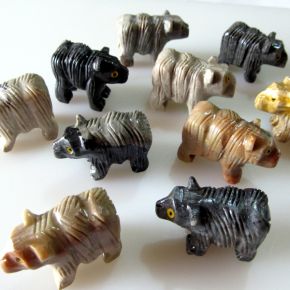 Miniatura - Urso - Dolomita - ID:1808
