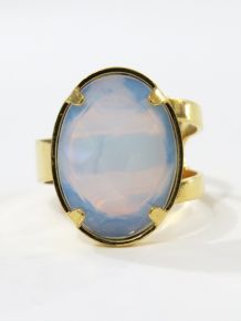 Anel - Opalina - Aro regulável - ID:5120
