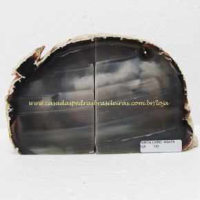 Suporte de Livro - Ágata Natural - ID:1336