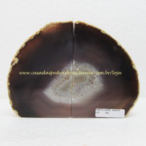 Suporte de Livro - Ágata Marrom - ID:1350