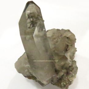 Cristal de Quartzo Turmalinado Drusa - ID:3848