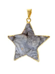 Pingente - Agata - Drusa Estrela - ID:5193