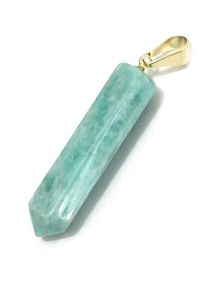 Pingente - Amazonita - Ponta - ID:3551