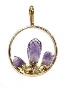 Pingente - Ametista - Aliança - ID:1085