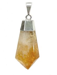 Pingente - Citrino - Ponta - ID:4264
