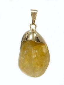 Pingente - Citrino - Rolada - ID:4341