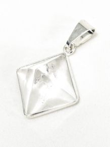 Pingente - Cristal de Quartzo - Pirâmide - ID:4466