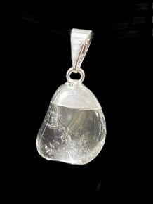 Pingente - Cristal de Quartzo Rolado - ID:4872