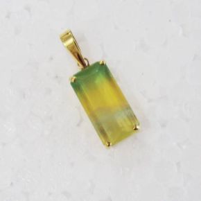 Pingente - Fluorita - Ouro - ID: 3427