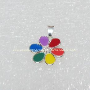 Pingente - flor - Prata - ID:3084