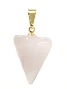 Pingente - Quartzo Rosa - Pêndulo - ID:1219