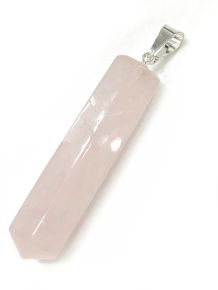 Pingente - Quartzo Rosa - Ponta - ID:1926