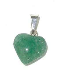 Pingente - Quartzo Verde - Coração - ID:2545