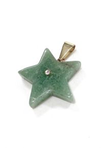Pingente - Quartzo Verde - Estrela - ID:4481