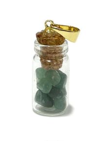 Pingente - Quartzo Verde - Garrafinha - ID:5209