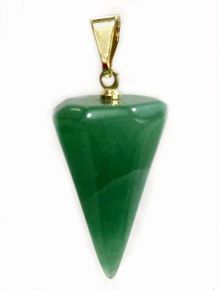 Pingente - Quartzo Verde - Pêndulo - ID:3453