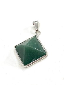 Pingente - Quartzo Verde - Pirâmide - ID:3550