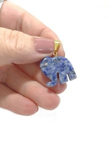 Pingente - Sodalita - Elefante - ID:4092