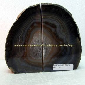 Suporte de Livro - Ágata Natural - ID:2343