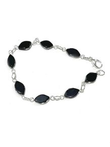 Pulseira - Obsidiana Negra - Navette - ID:1981