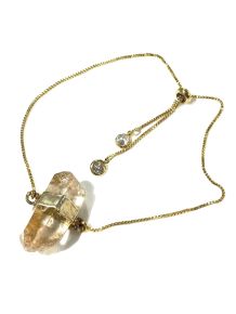 Pulseira - Cristal de Quartzo - Regulável - ID:997