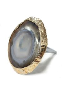 Stopper Vinho - Agata Banhada - Rolha para Garrafa - G - ID:5358