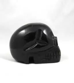 Crânio - Obsidiana negra - ID:4503