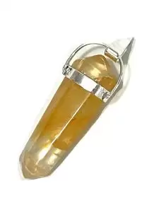 Pingente - Cristal de Quartzo Hematóide - Ponta - ID:3127